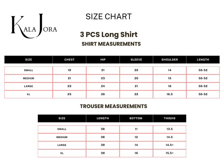 Zarqa Gul - Stitched 3 Pcs - Kala Jora