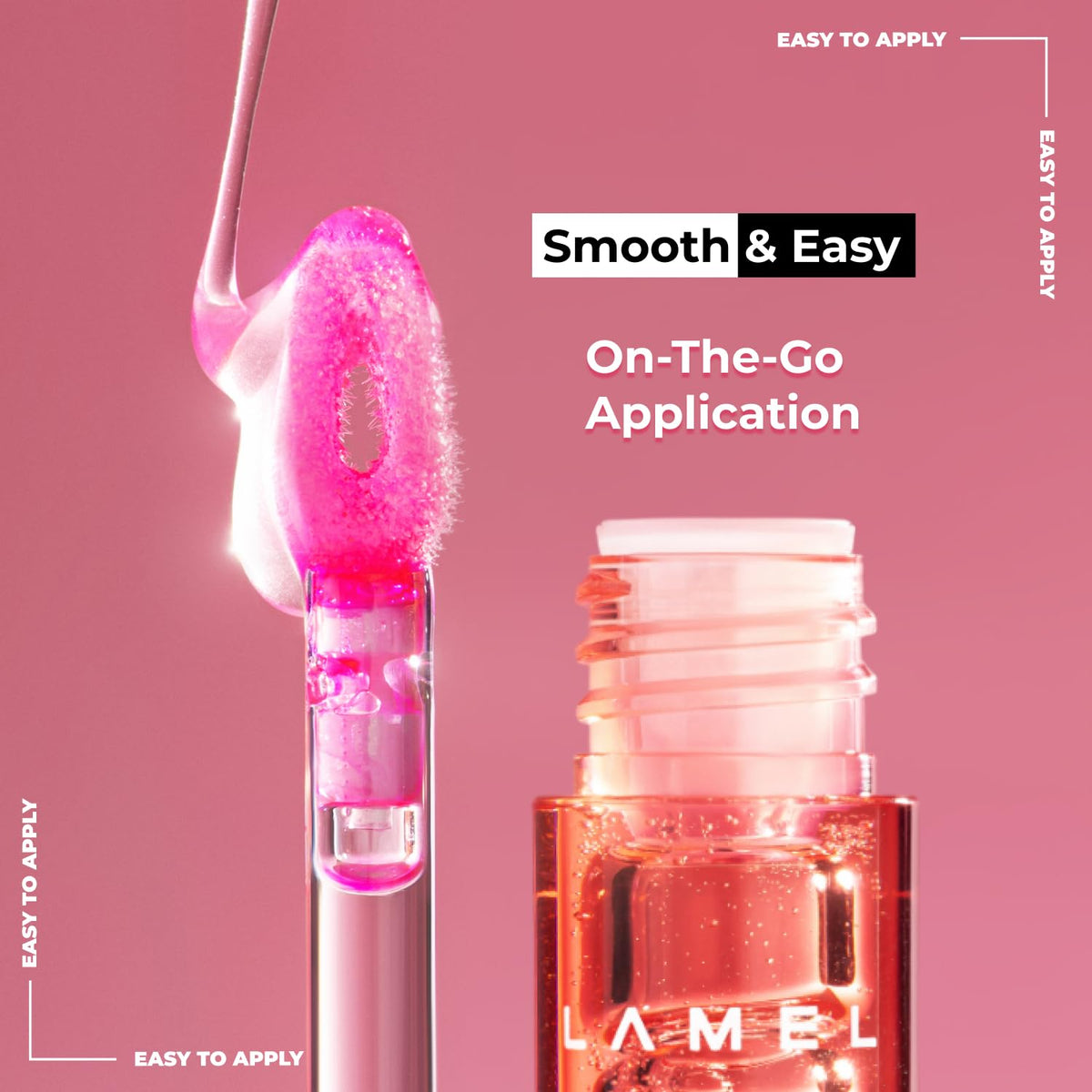 LAMEL All in One Lip Tinted Plumping Oil №402 Pink Sparkle 3ml