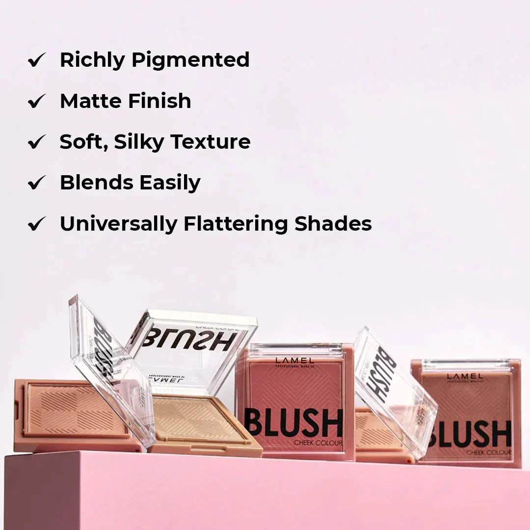 LAMEL Blush Cheek Colour №407 Apricot 3.8gm