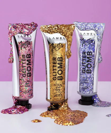LAMEL INSTA Glitter Bomb №401 Blue Silver