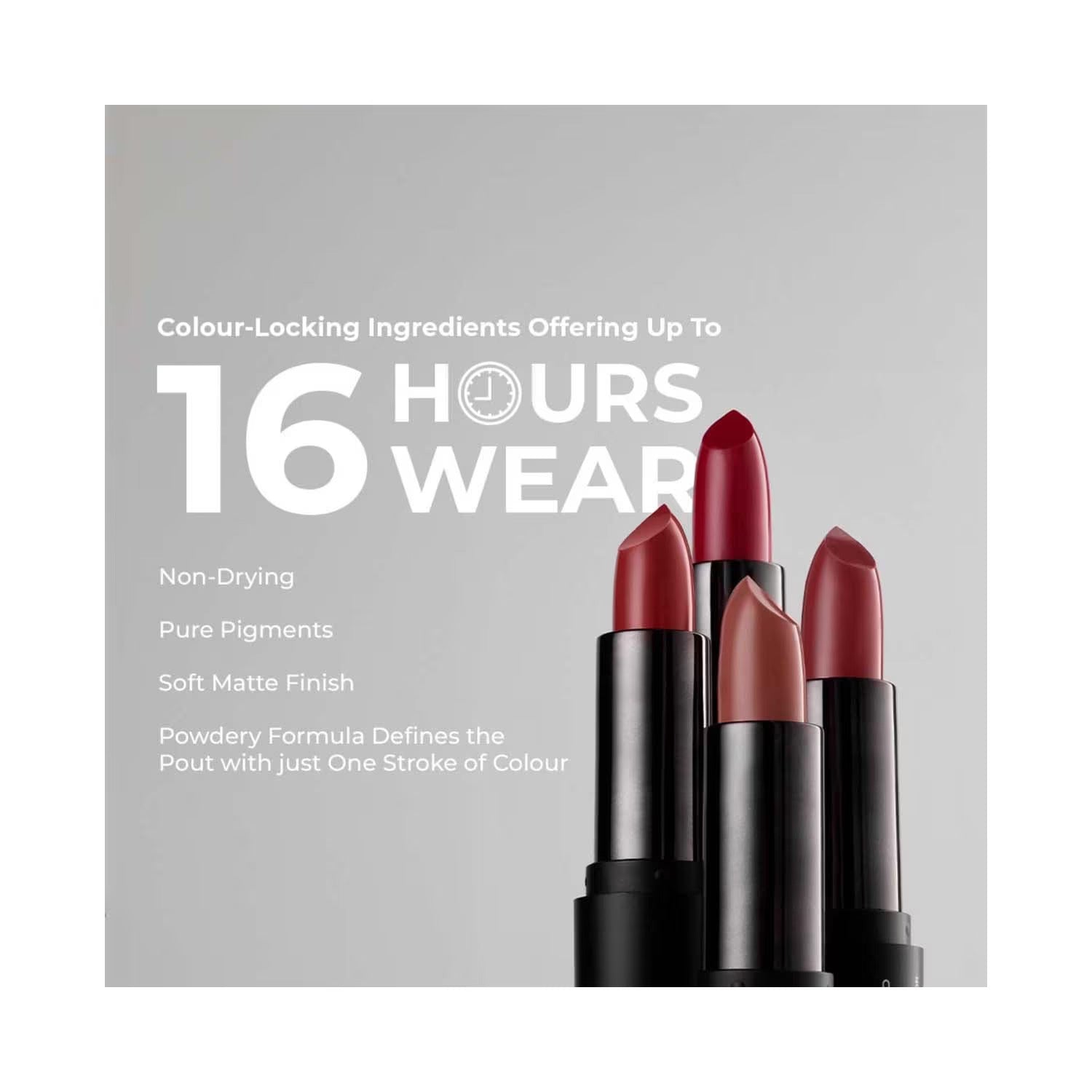 LAMEL Lipstick Powder Drop №407 Red Velvet
