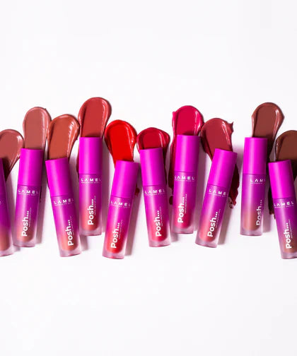 LAMEL Posh Matte Liquid Lip Stain 408 Passion Pink 4gm