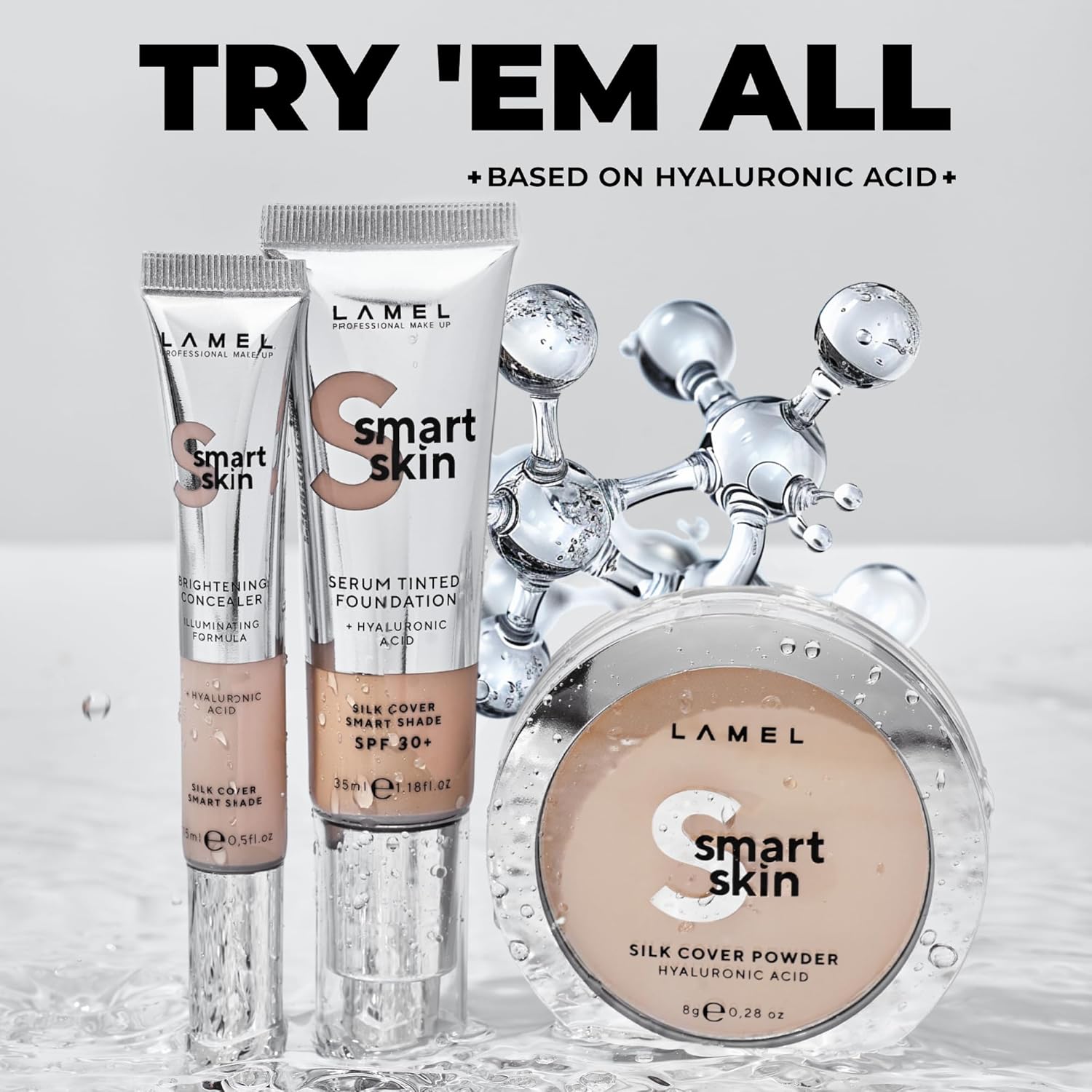 LAMEL Smart Skin Serum Tinted Foundation №401 Porcelain 35ml