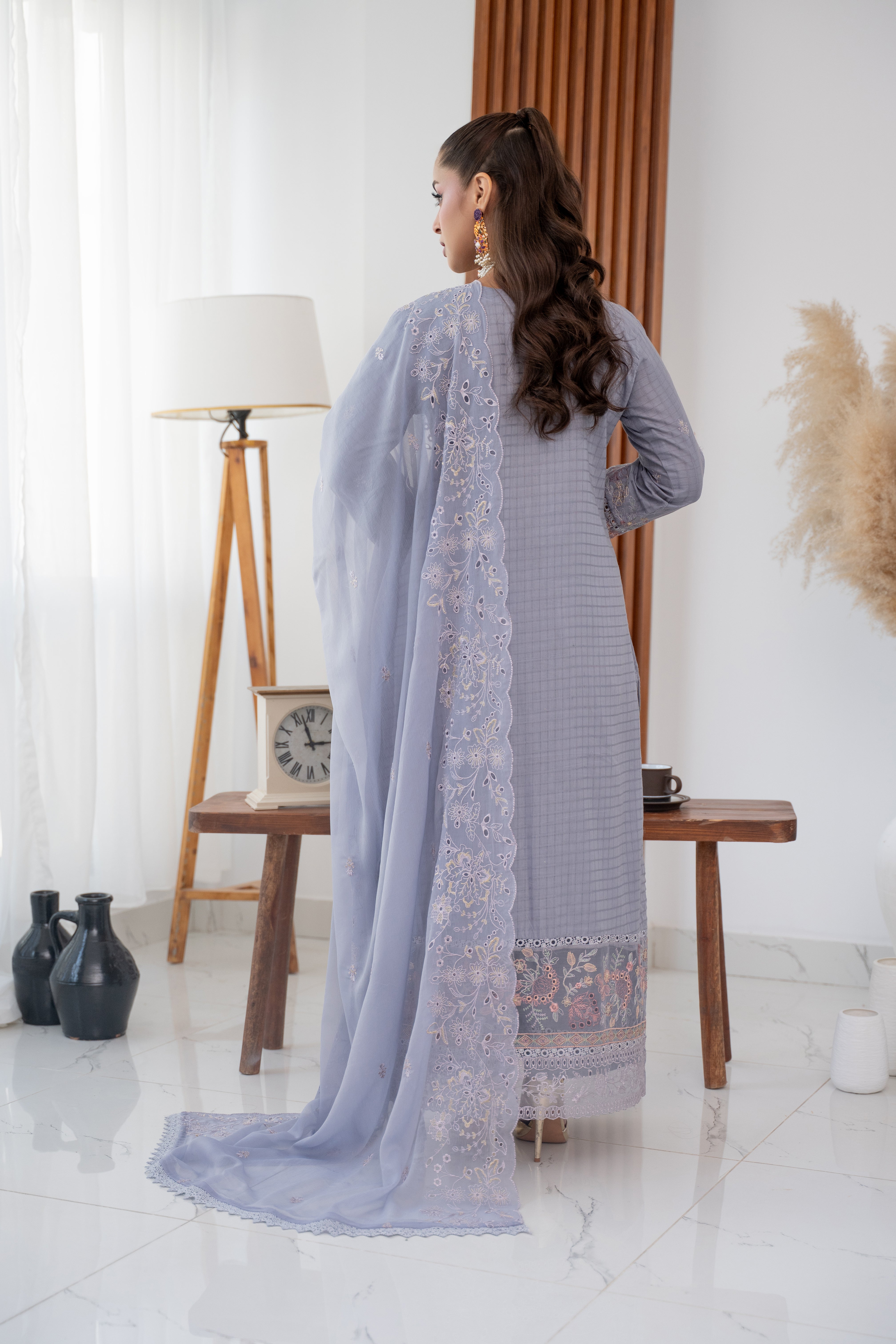 Vasifa BN-1115 - 3 Piece Stitched Fancy Heavy Embroidered - Bint-e-Noor