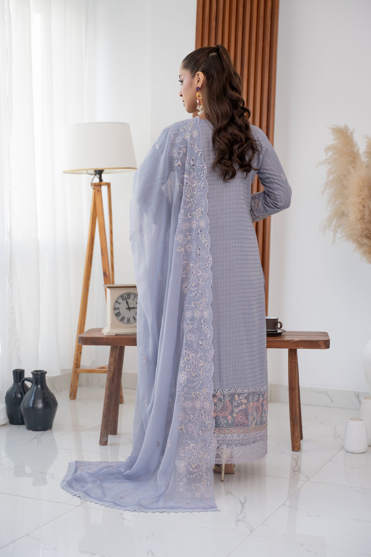 Vasifa BN-1115 - 3 Piece Stitched Fancy Heavy Embroidered - Bint-e-Noor