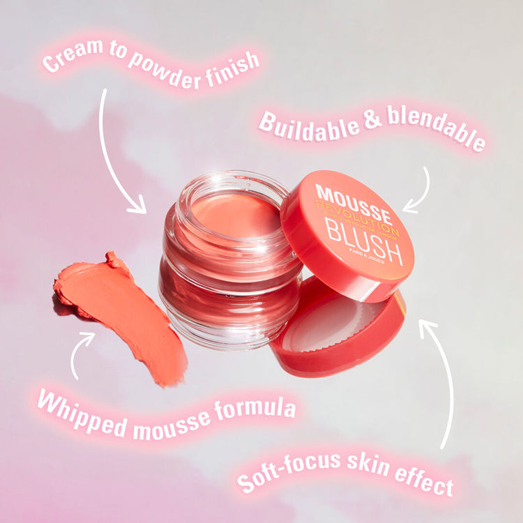 Makeup Revolution Mousse Blusher Blossom Rose Pink