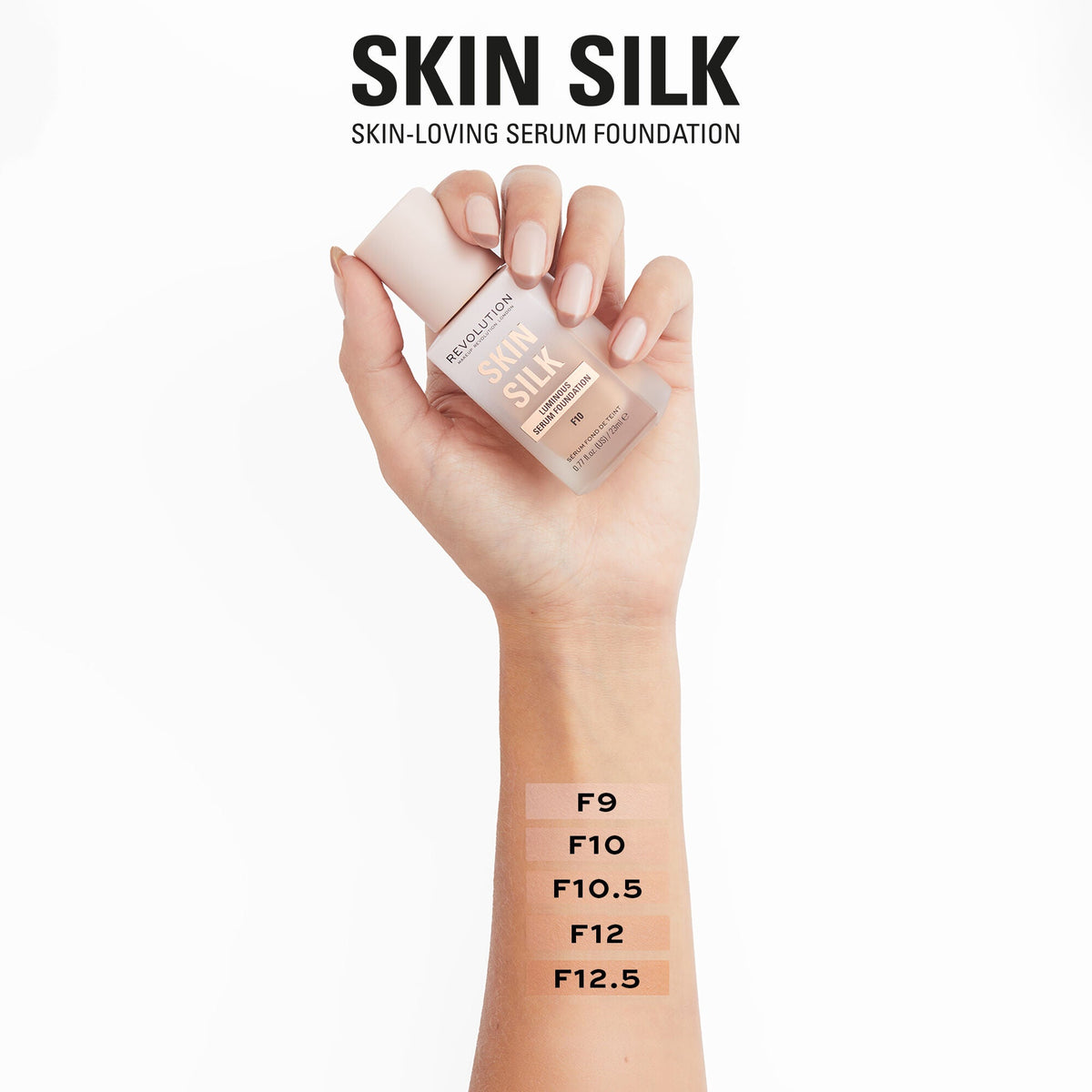 Makeup Revolution Skin Silk Serum Foundation F10.5 23ml