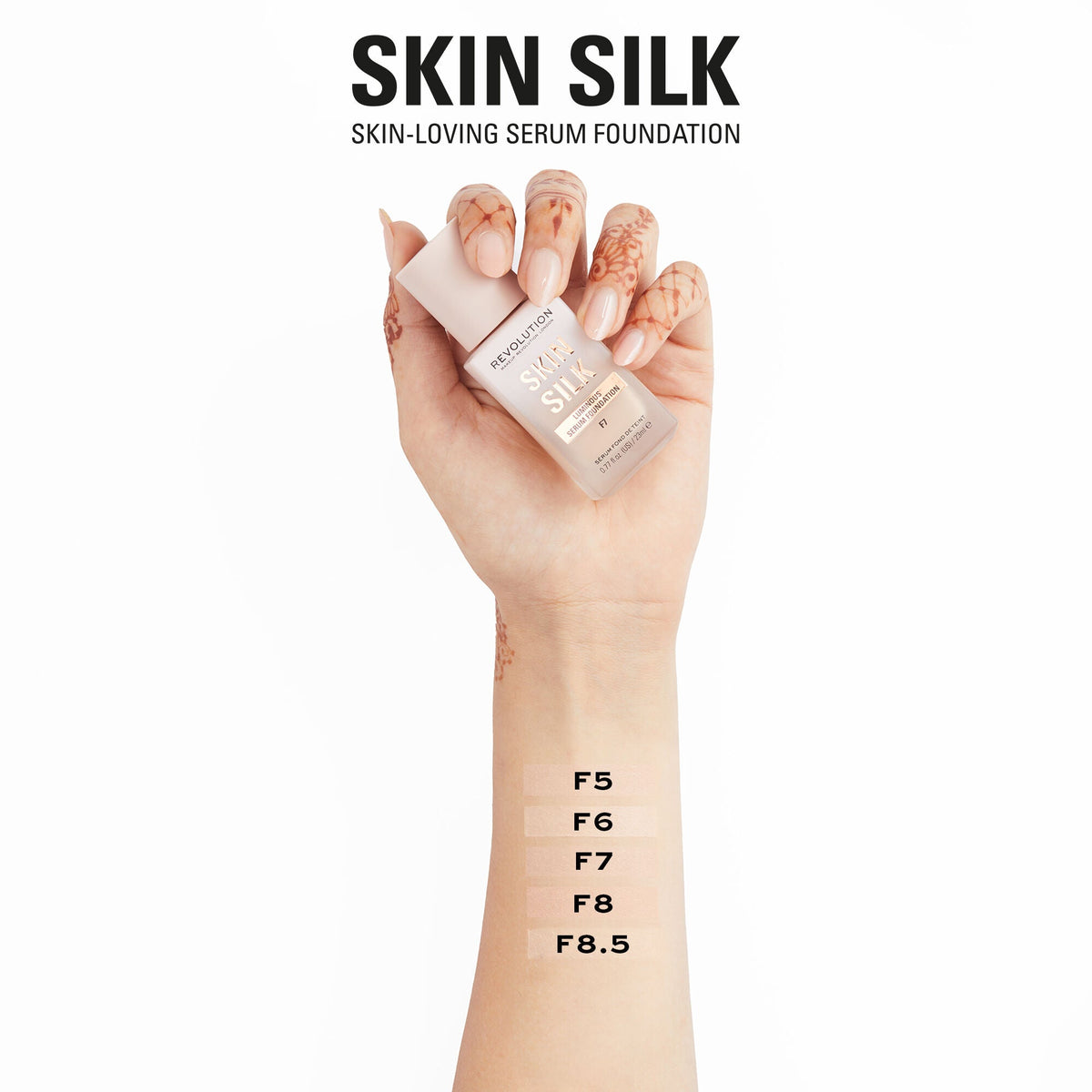Makeup Revolution Skin Silk Serum Foundation F8 23ml