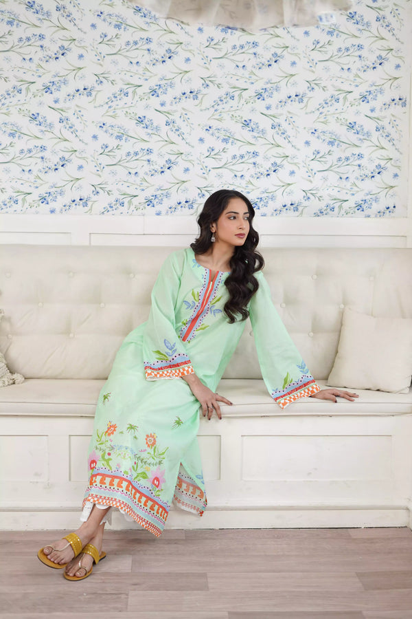 Mint Sorbet - Lawn -Eleganza