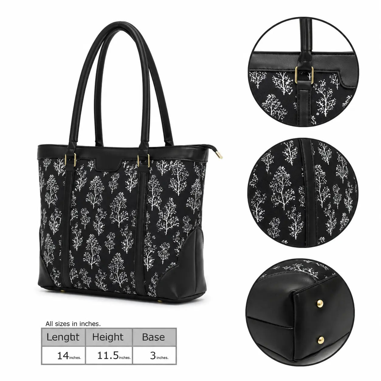 Miraas Tote - Black and White - HBH