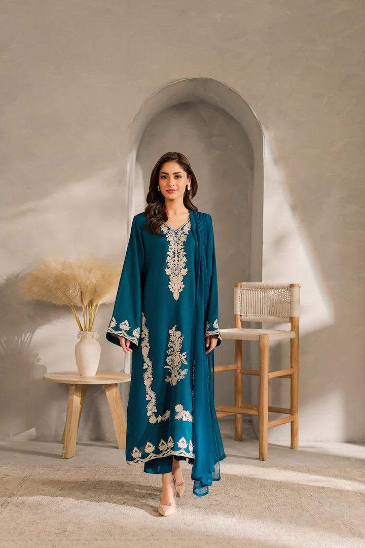 Elsa Embroidery 3pcs - Tawakal Closet