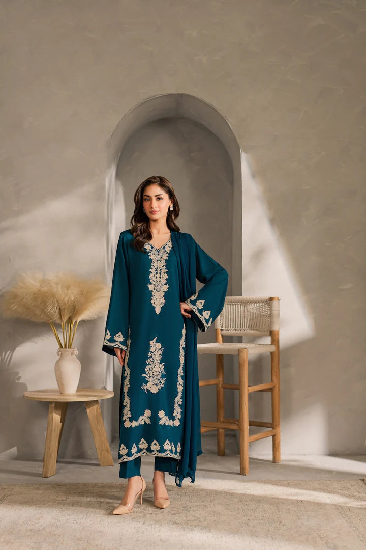 Elsa Embroidery 3pcs - Tawakal Closet