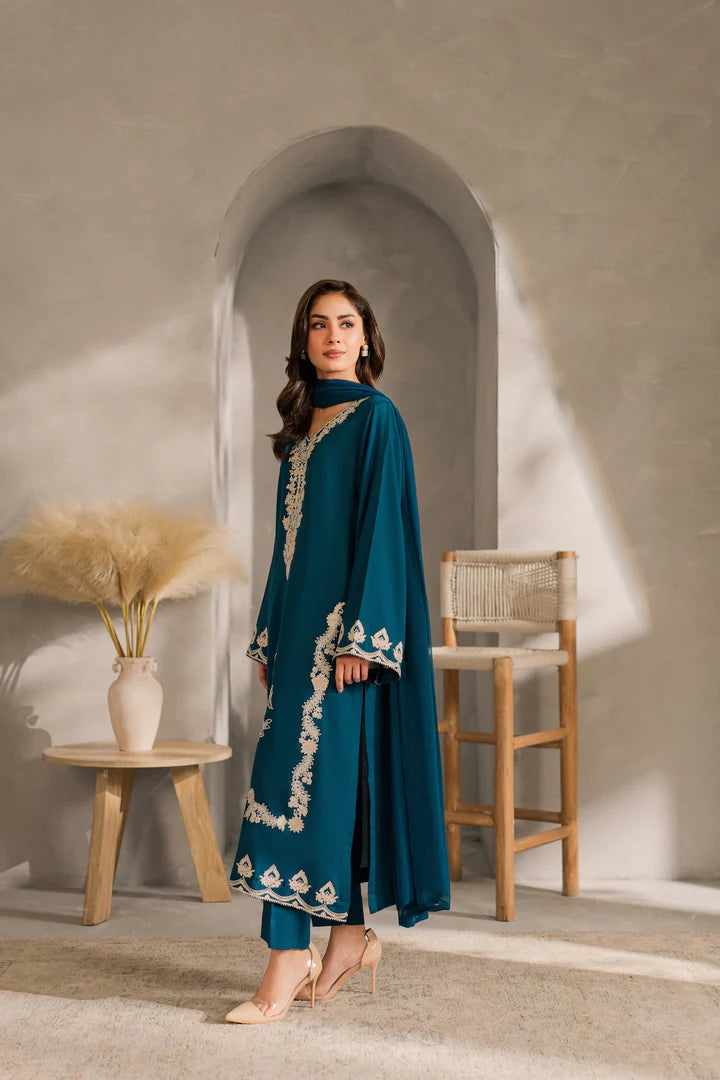 Elsa Embroidery 3pcs - Tawakal Closet