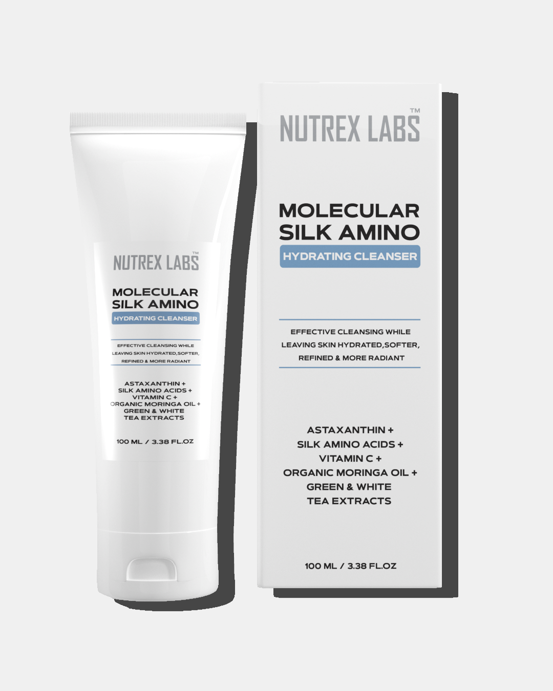 Molecular Silk Amino Hydrating Cleanser 100ml - Nutrex Labs