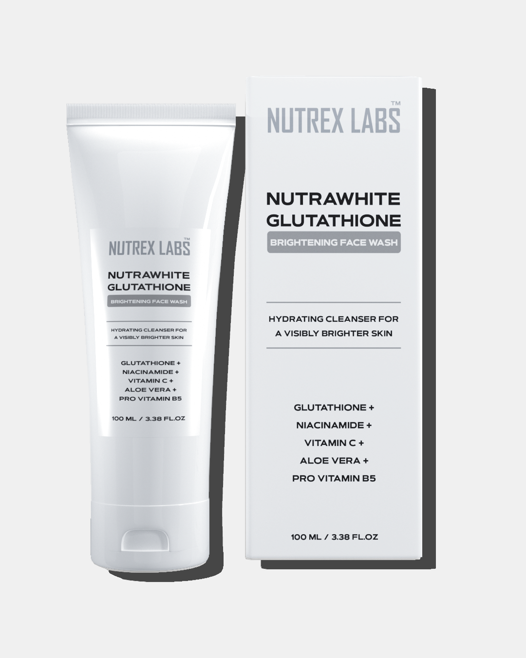 Ultimate Skin Whitening Trio - Glutathione Face Wash, Serum & Cream - Nutrex Labs