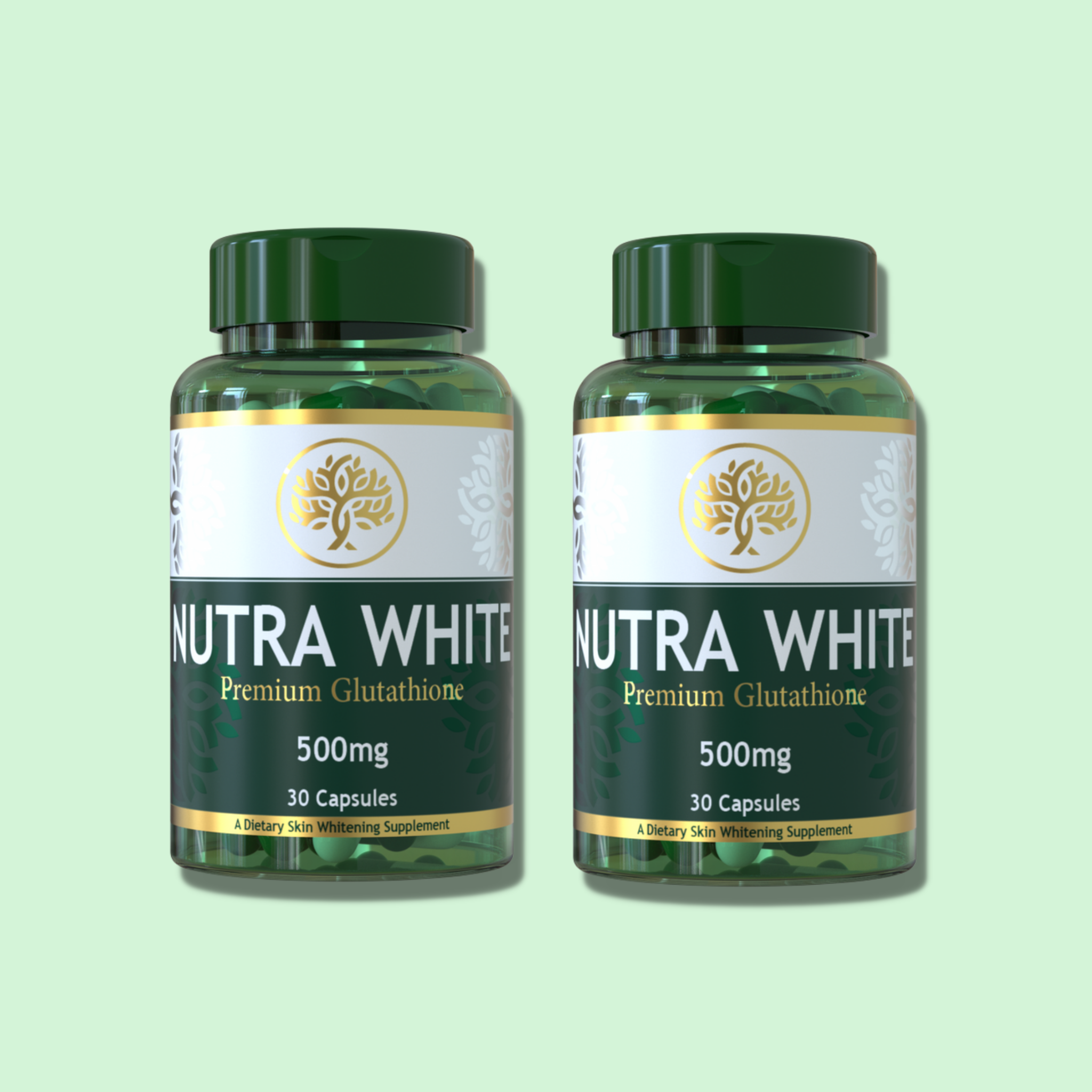 Nutrawhite Whitening Glutathione Capsules - Pack Of 2 (1 Month Dose) - Nutrexlabs.com