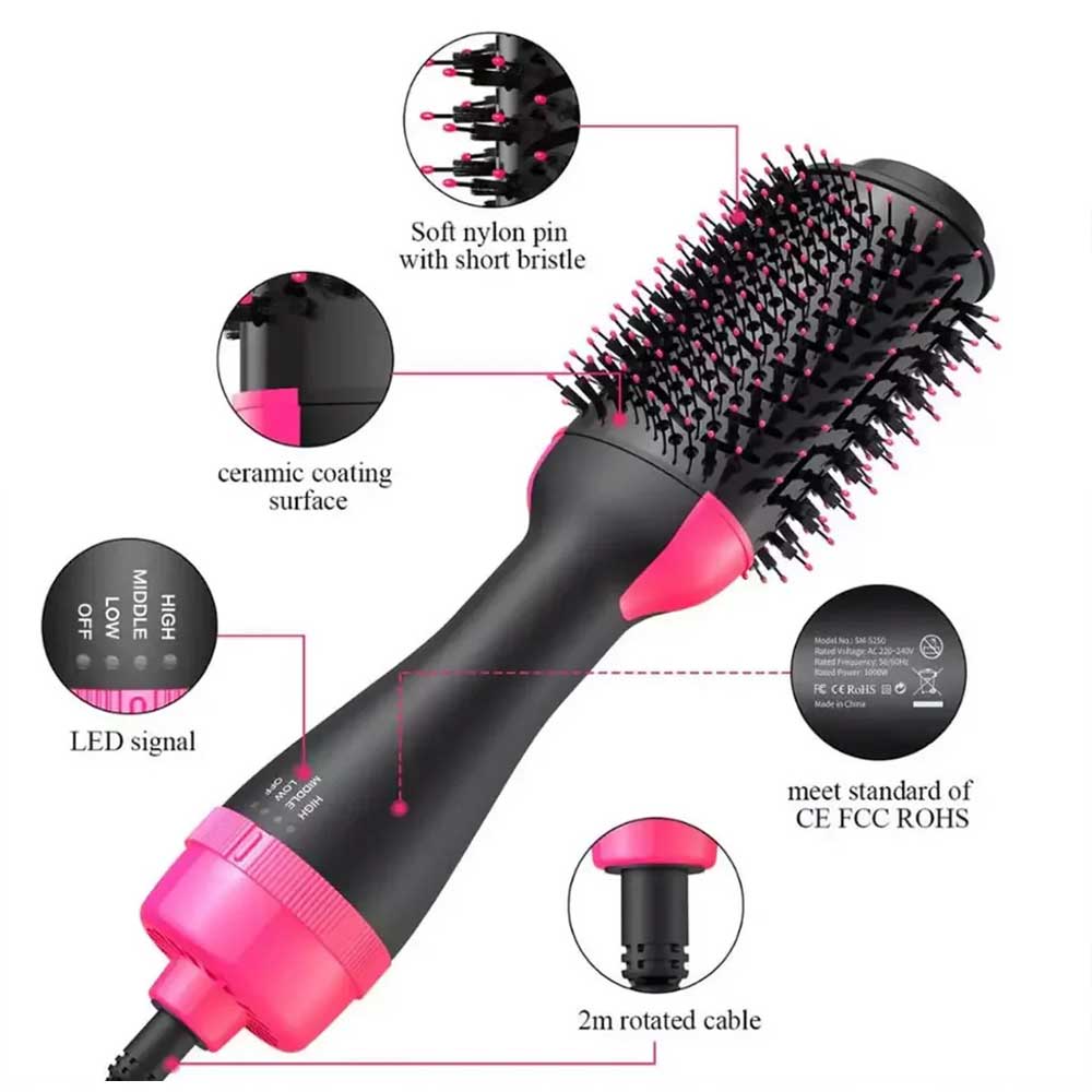 One Step Hot Air Brush (Dryer + Styler) with free Hair Tool