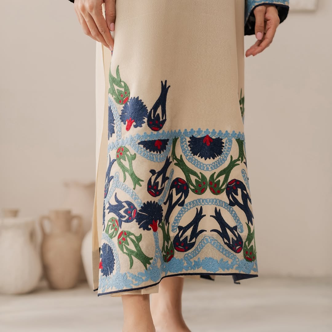 Cream Alishba Emb - Tawakal Closet