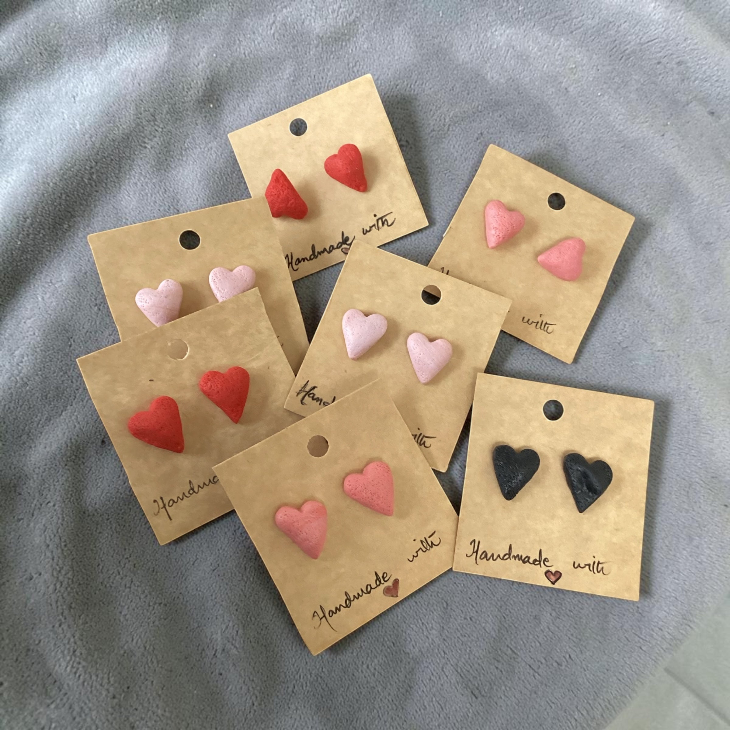 Heart Studs - Clay Boutique