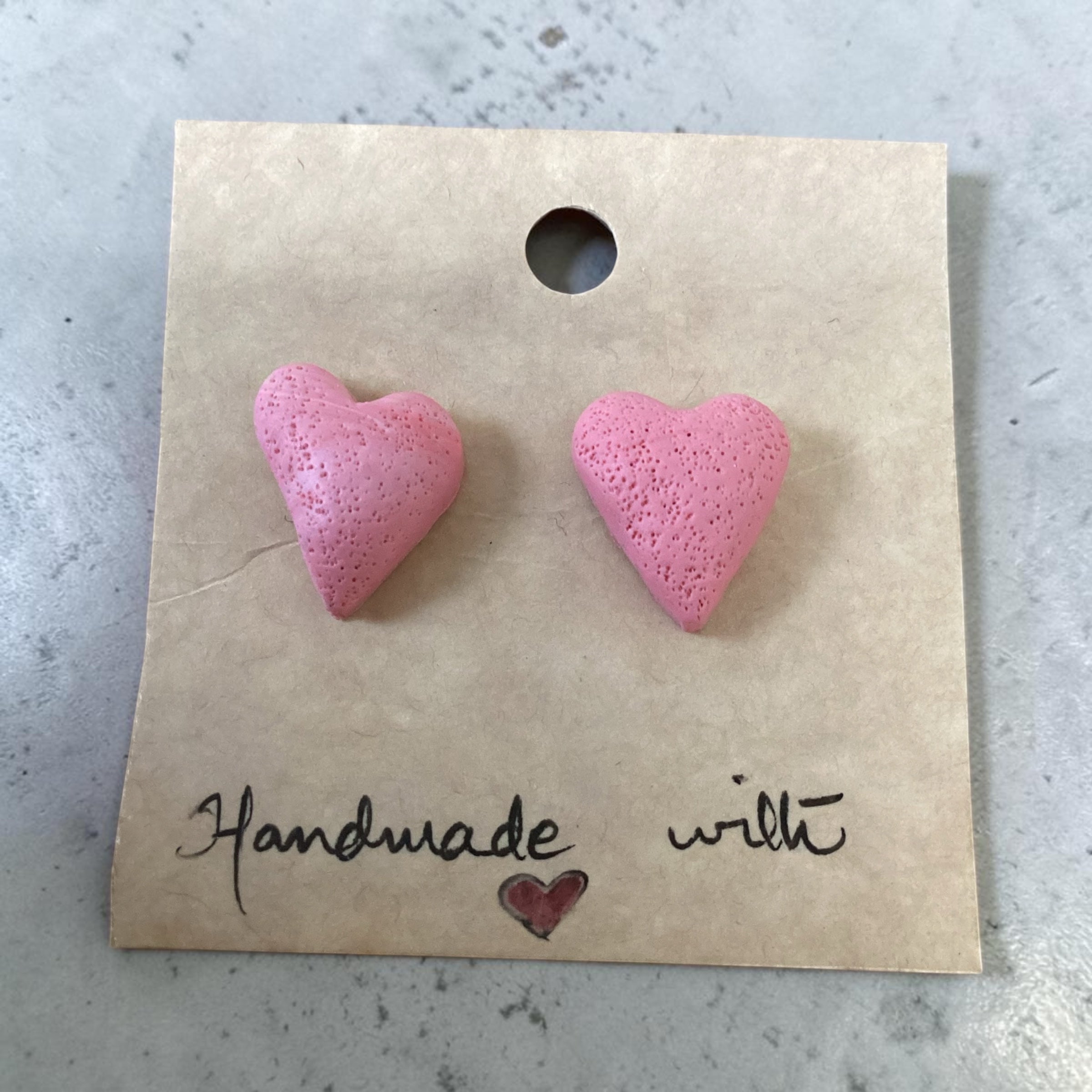 Heart Studs - Clay Boutique