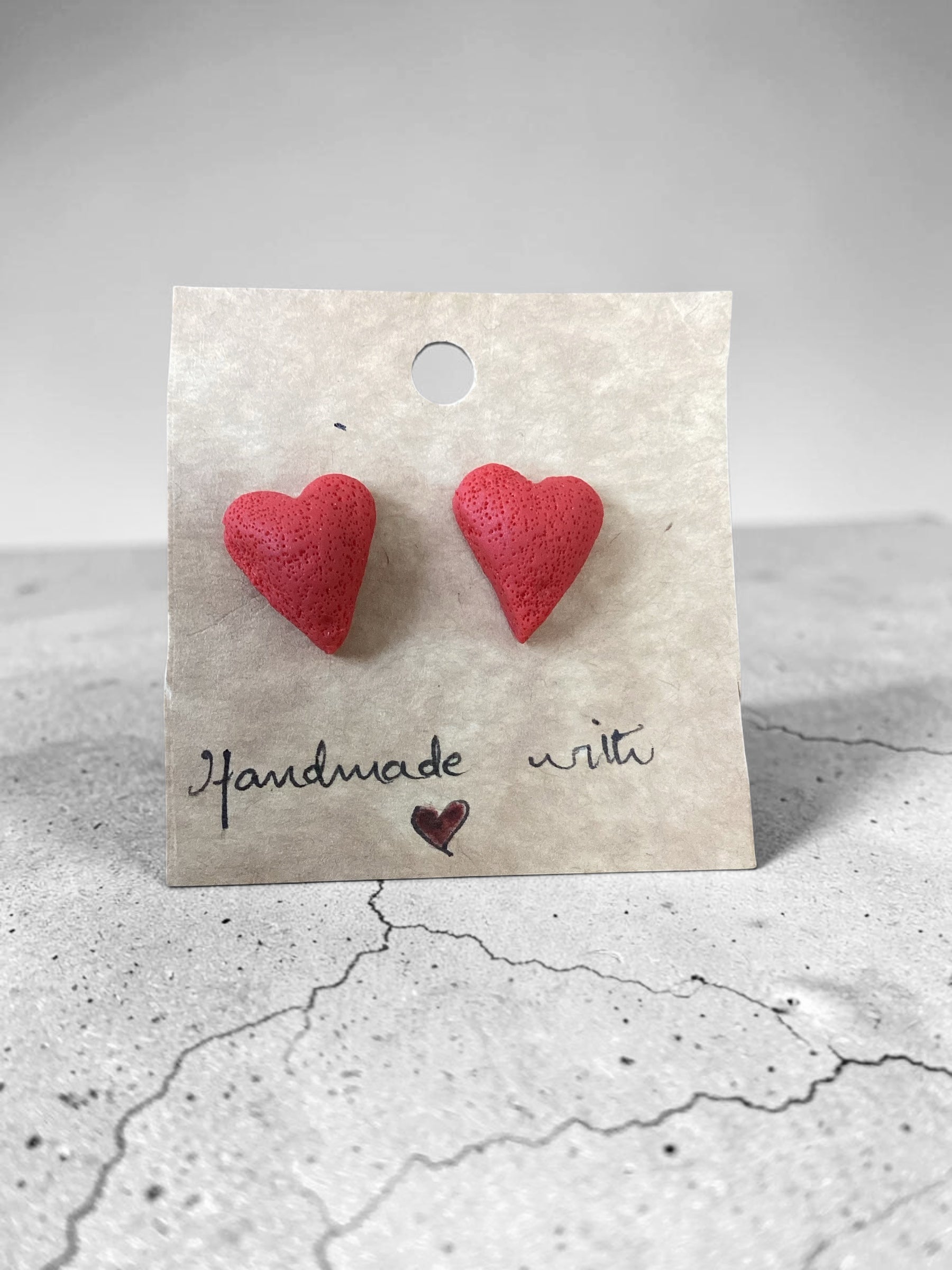 Heart Studs - Clay Boutique