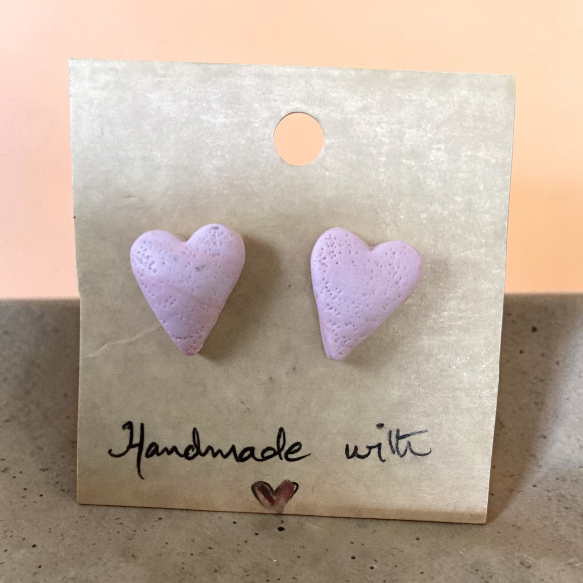 Heart Studs - Clay Boutique