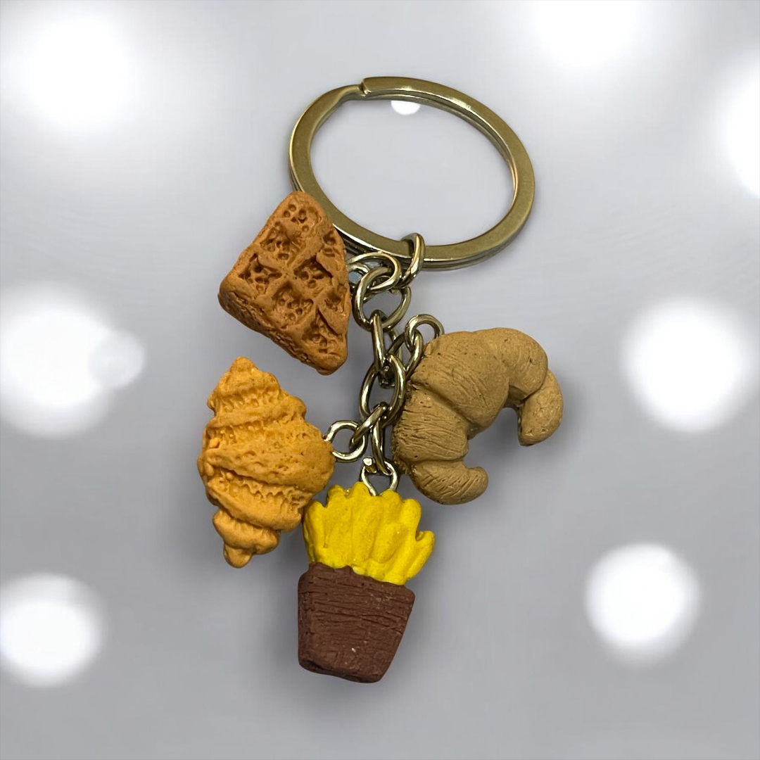 Long Foodie- Keychain - Clay Boutique
