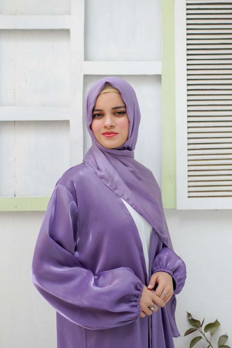 Plum Purple Luxury Abaya - La Khilaba