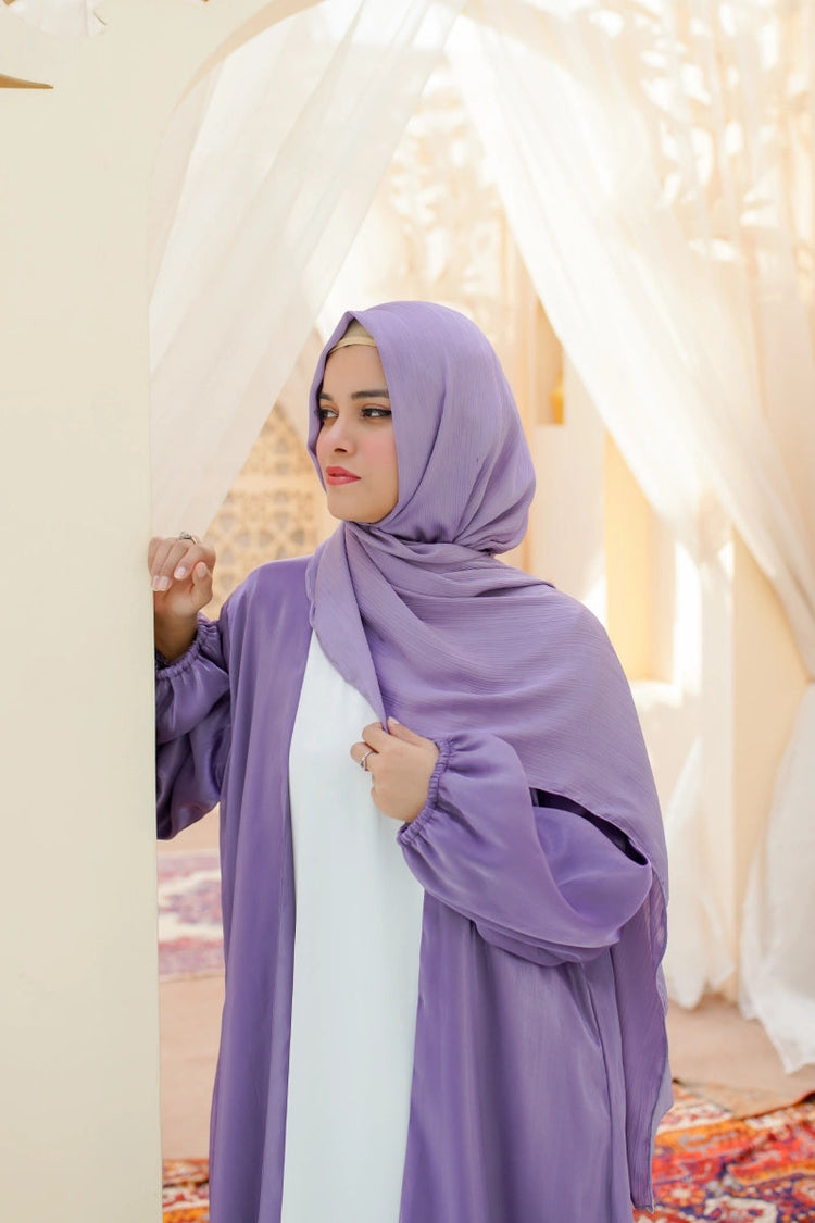 Plum Purple Luxury Abaya - La Khilaba