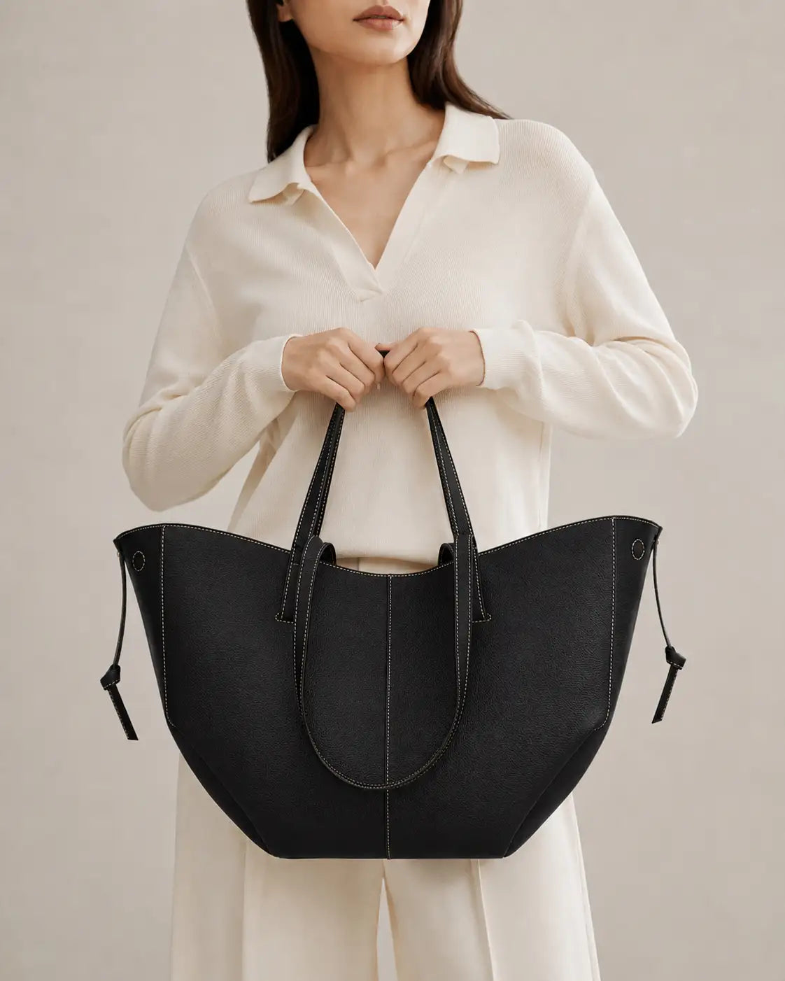 Wing Tote - Black (with mini-wallet) - HBH