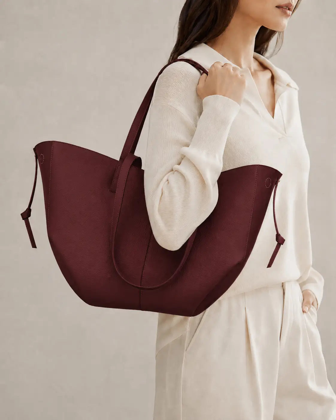 Wing Tote - Mehroon (with mini-wallet) - HBH