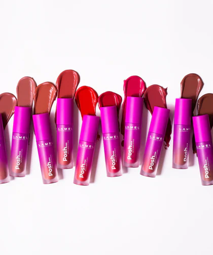 LAMEL Posh Matte Liquid Lip Stain 406 Ruby Red 4gm