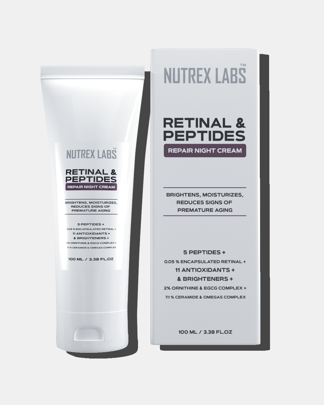 Retinal & Peptides Repair Night Cream - Nutrex Labs