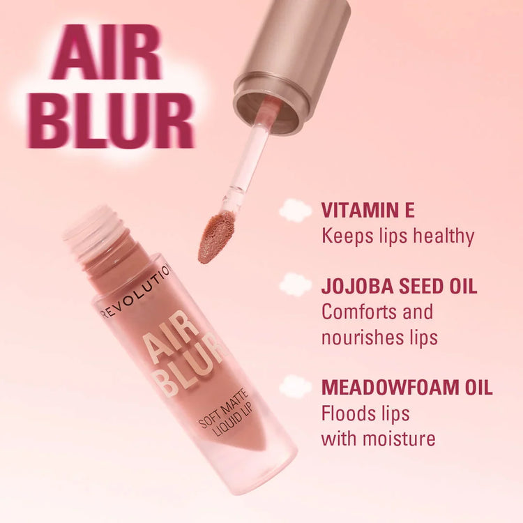 Revolution Air Blur Matte Liquid Lipstick Peachy