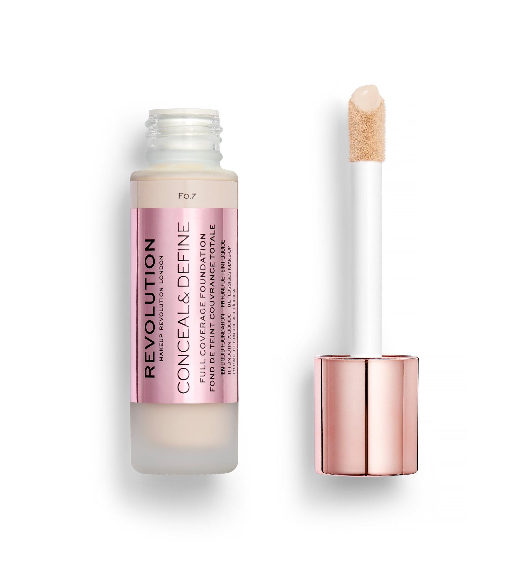 Revolution Conceal & Define Ultra Matte Full Coverage Foundation F0.7 23ml
