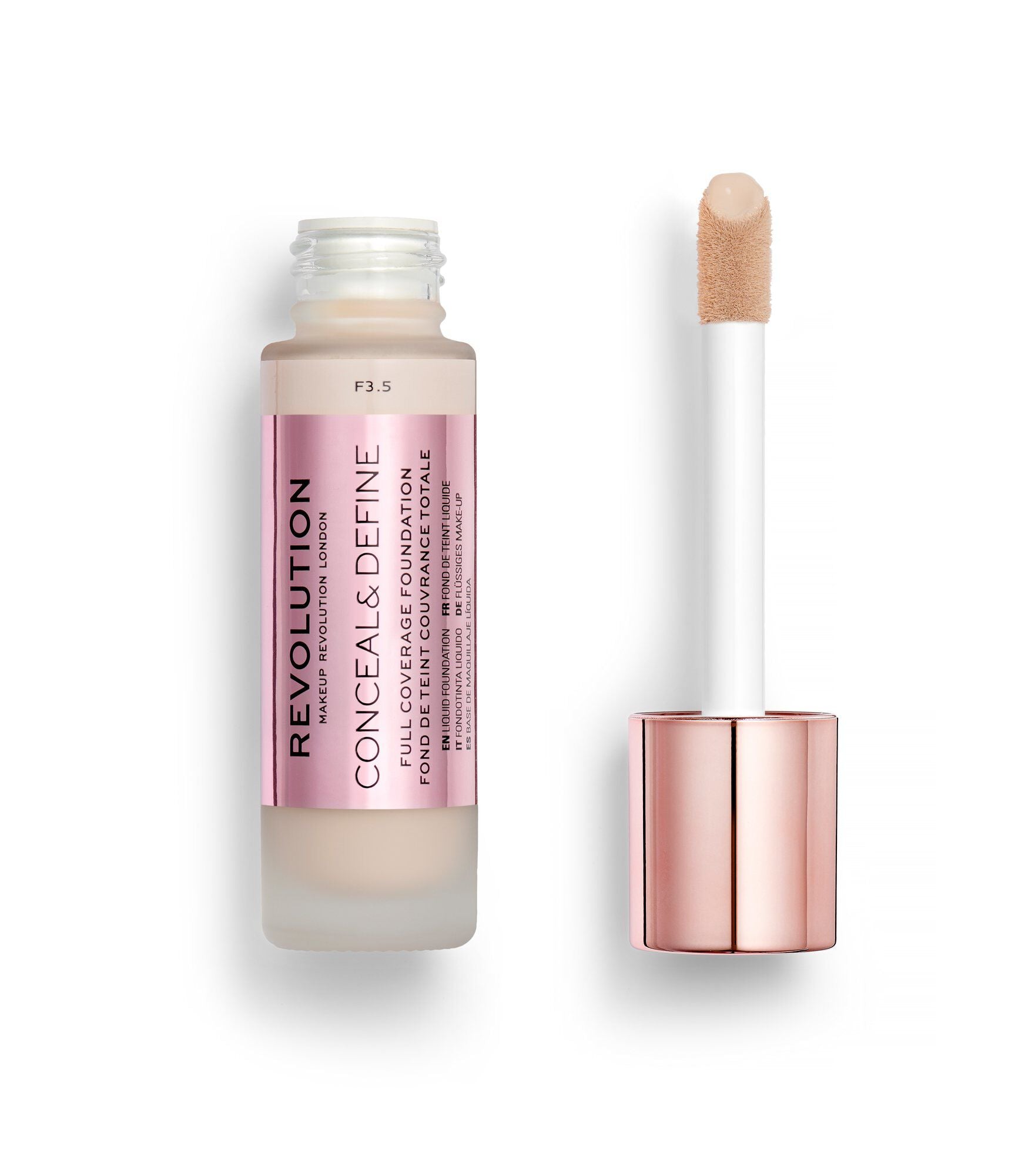 Revolution Conceal & Define Ultra Matte Full Coverage Foundation F3.5 23ml