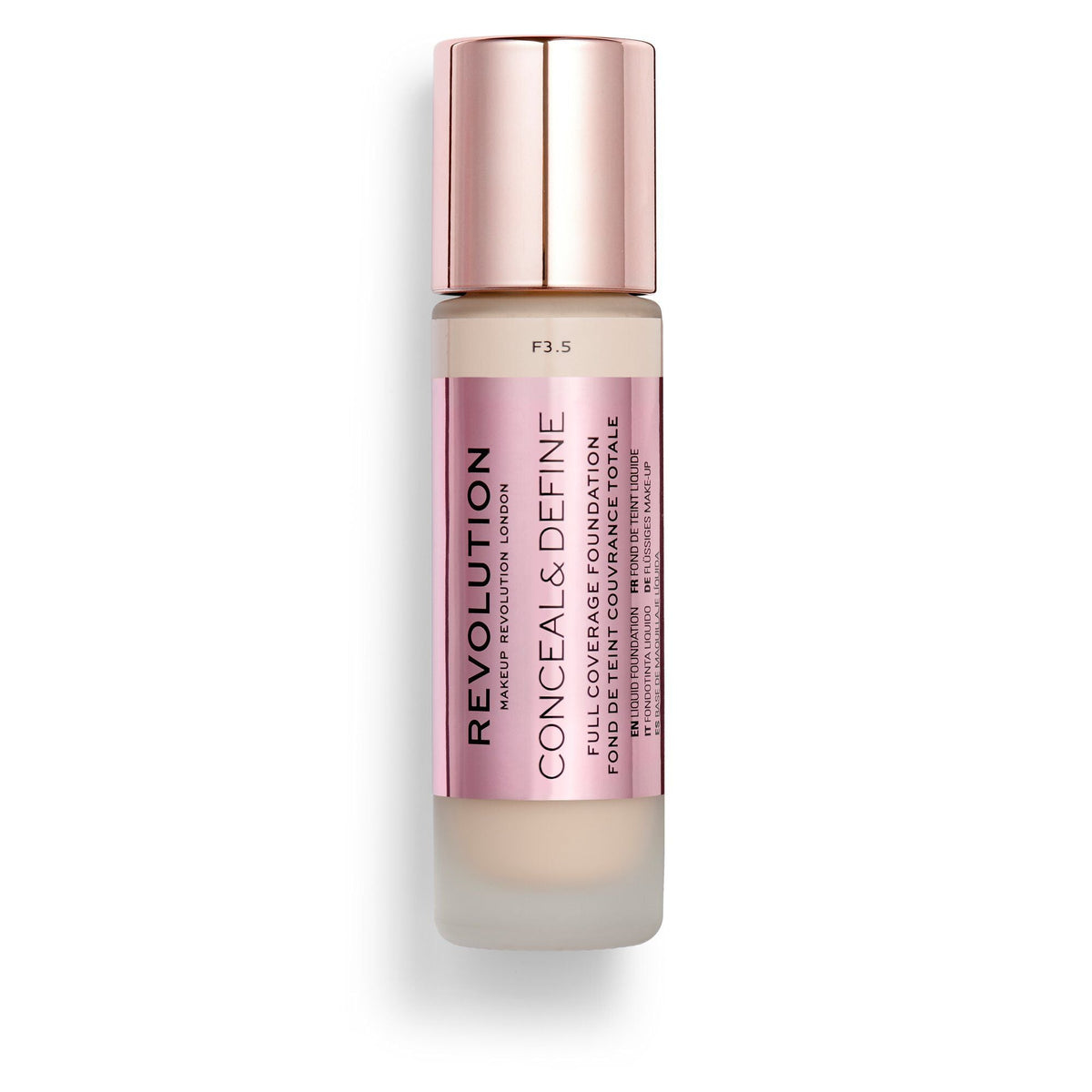 Revolution Conceal & Define Ultra Matte Full Coverage Foundation F3.5 23ml