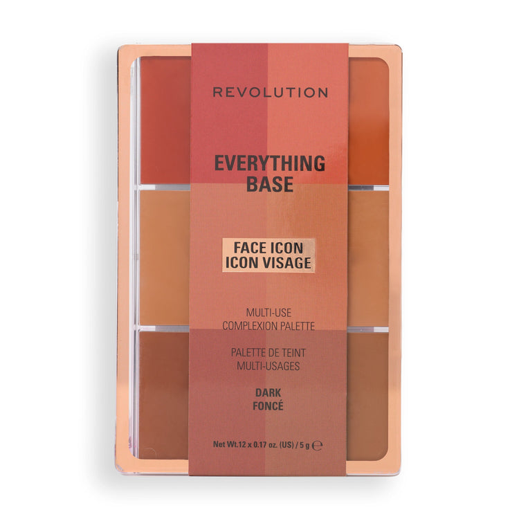Revolution Everything Base Face Icon Complexion Palette Dark 5gm