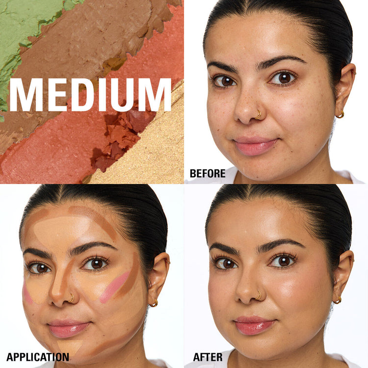 Revolution Everything Base Face Icon Complexion Palette Medium 5gm