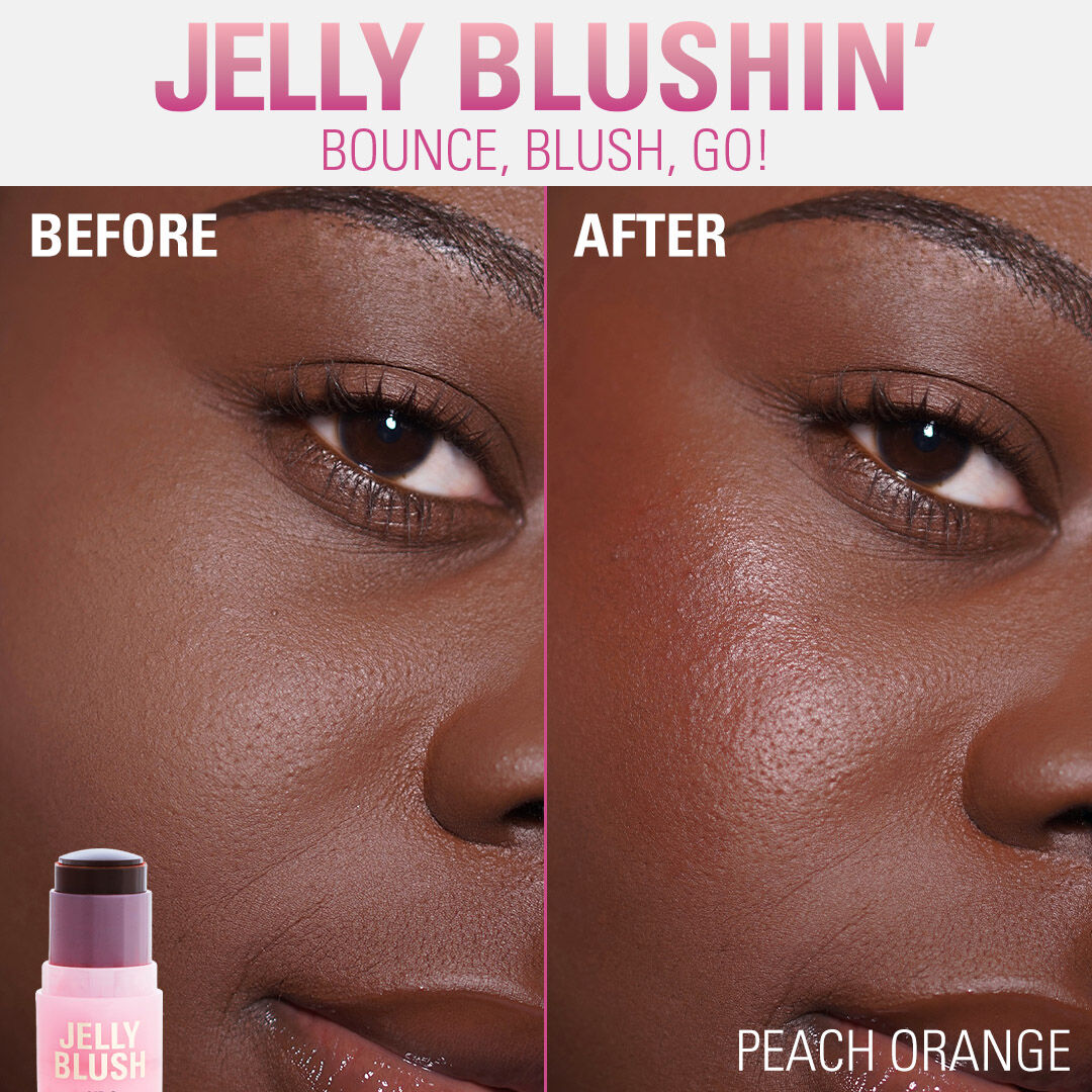 Revolution Jelly Blush Stick Lip And Cheek Stain Peach Orange
