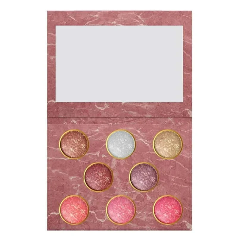 Baked Terracotta Highlight Blush & Eyeshadow Palette - Muicin