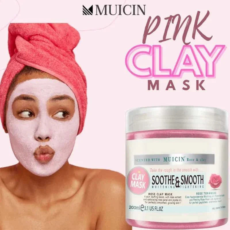 Soothing Rose Pink Clay Mask - Muicin