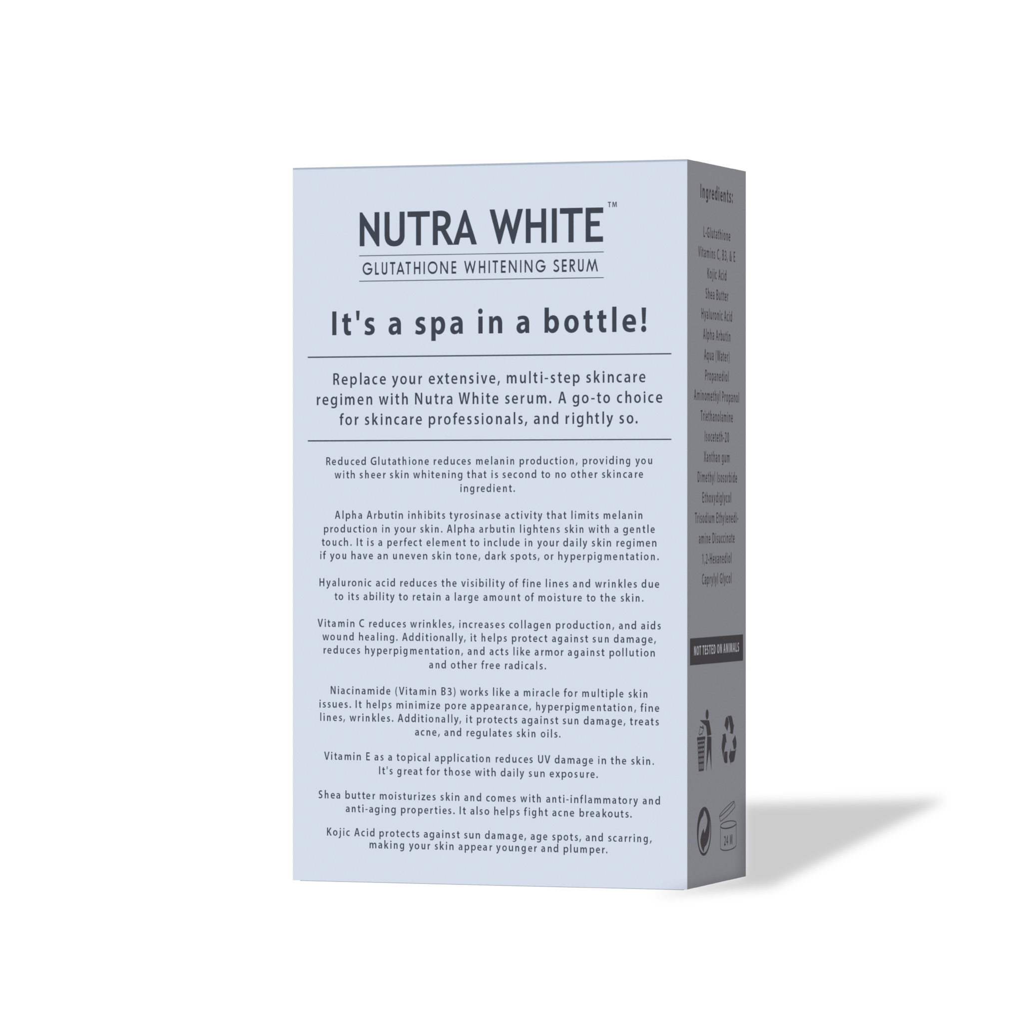 Nutra White Glutathione Whitening Serum - Nutrex Labs