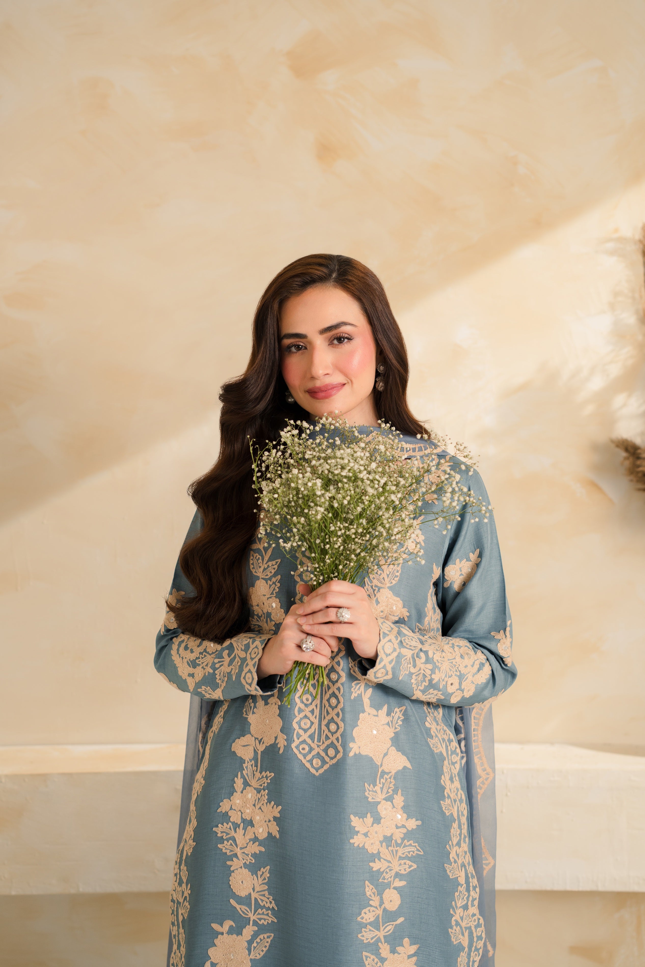 MAHZEEB 3PCS Stitched - Tawakal Closet