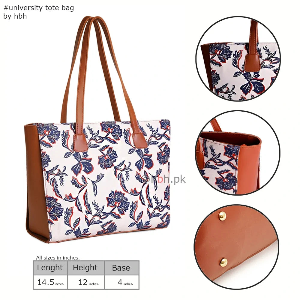 Uni Canvas Tote - Blue Flower - HBH