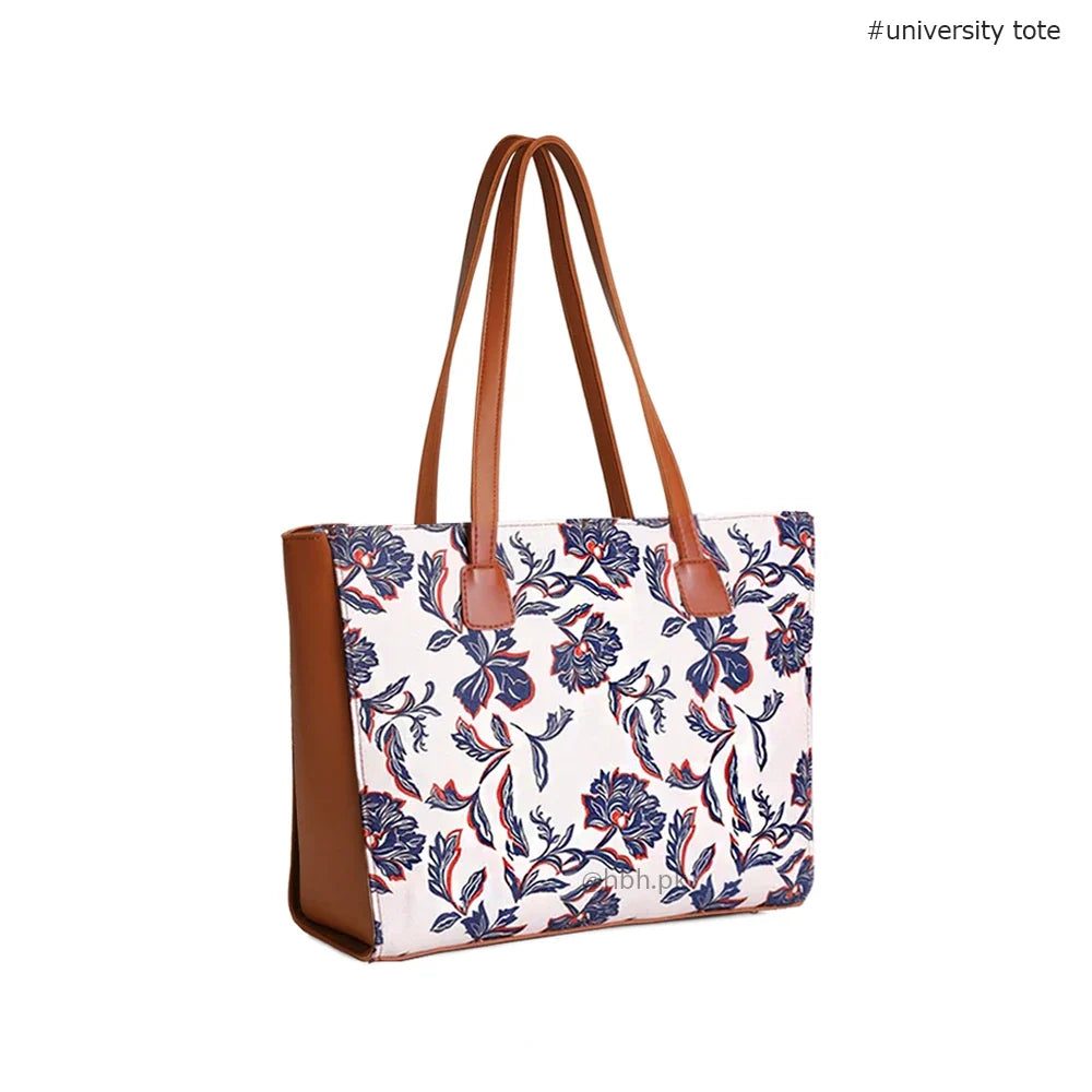 Uni Canvas Tote - Blue Flower - HBH