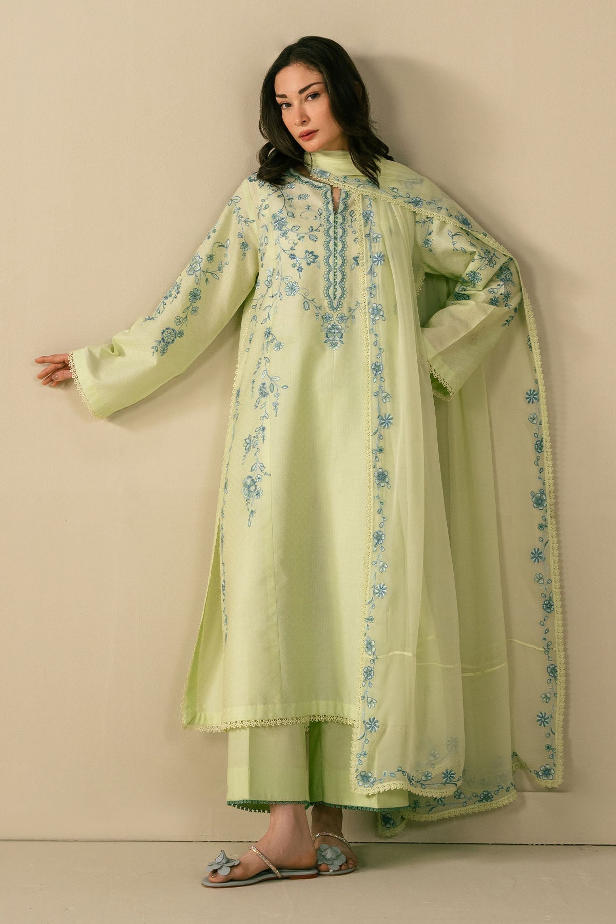 ZeeVa 3 Piece Stitched - Tawakal Closet