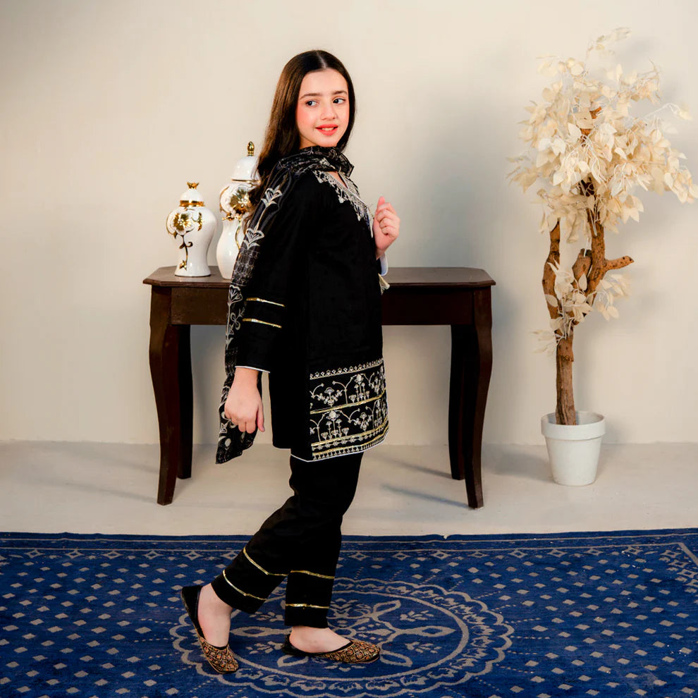 Embroidered Cotton lawn Suit – Afsoon -