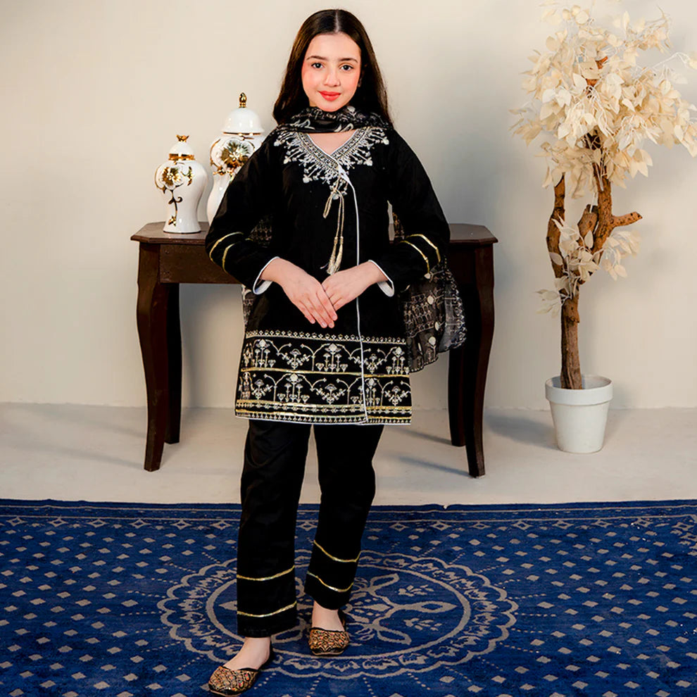 Embroidered Cotton lawn Suit – Afsoon -