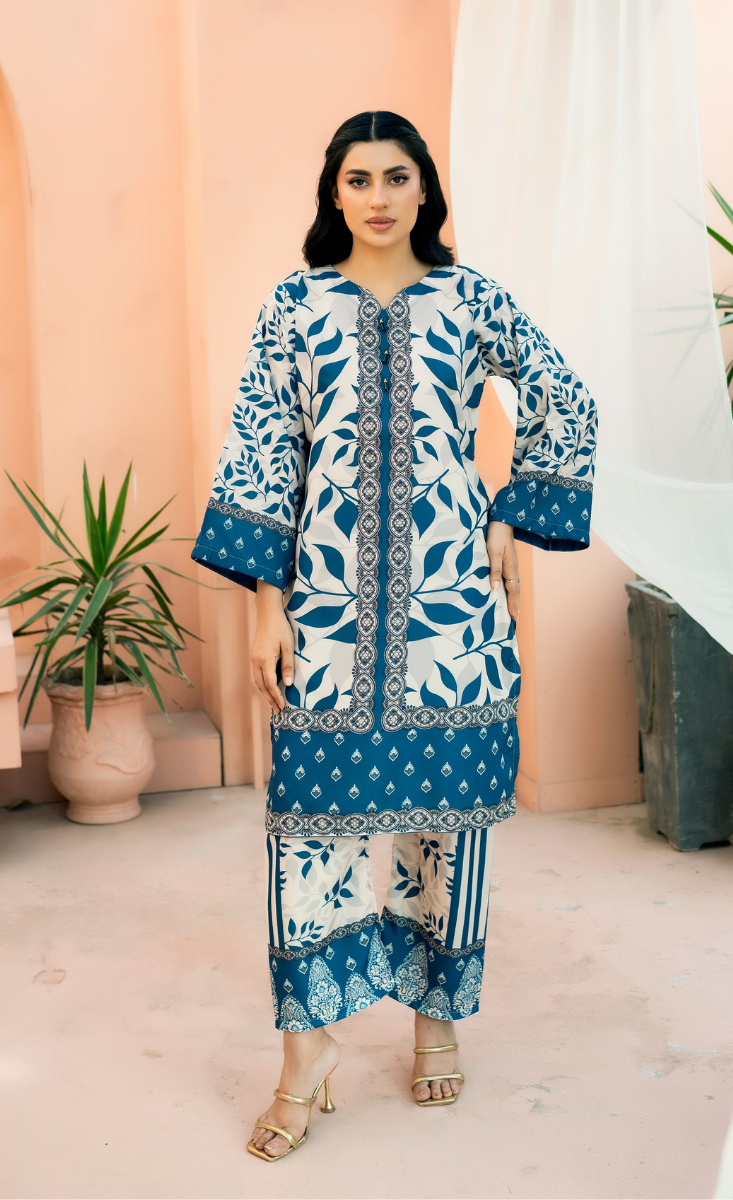 Eshal - Stitched 2 Pcs - Kala Jora